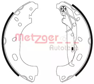 Комлект тормозных накладок (METZGER: MG 129)